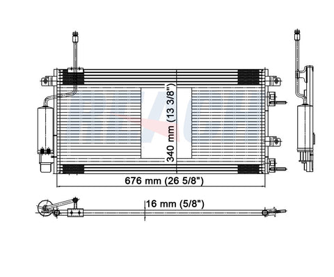 2008 FORD FOCUS 2.0 L CONDENSER REA31-3674P