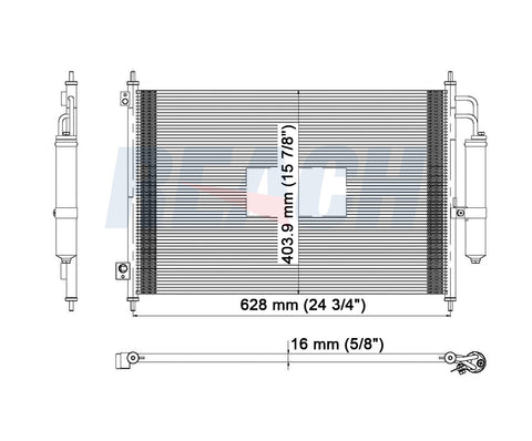 2008 NISSAN ROGUE 2.5 L CONDENSER REA31-3680P