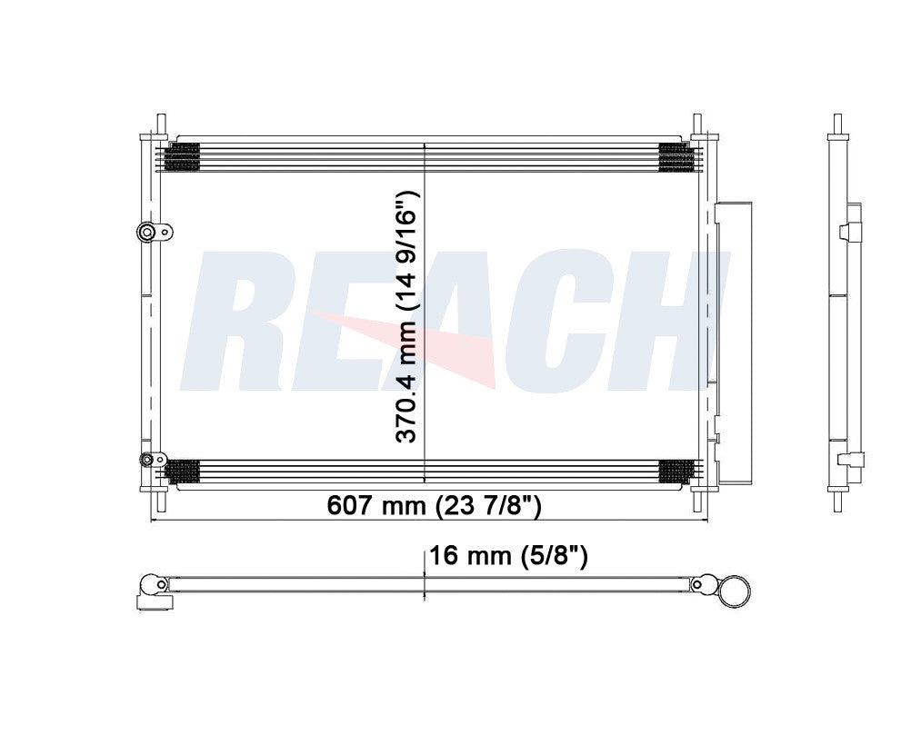 2013 SCION XB 2.4 L CONDENSER REA31-3686P