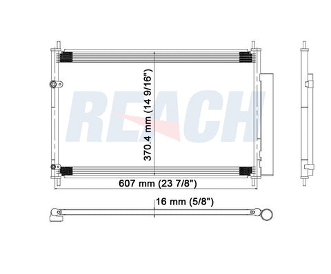 2012 TOYOTA COROLLA 2.4 L CONDENSER REA31-3686P