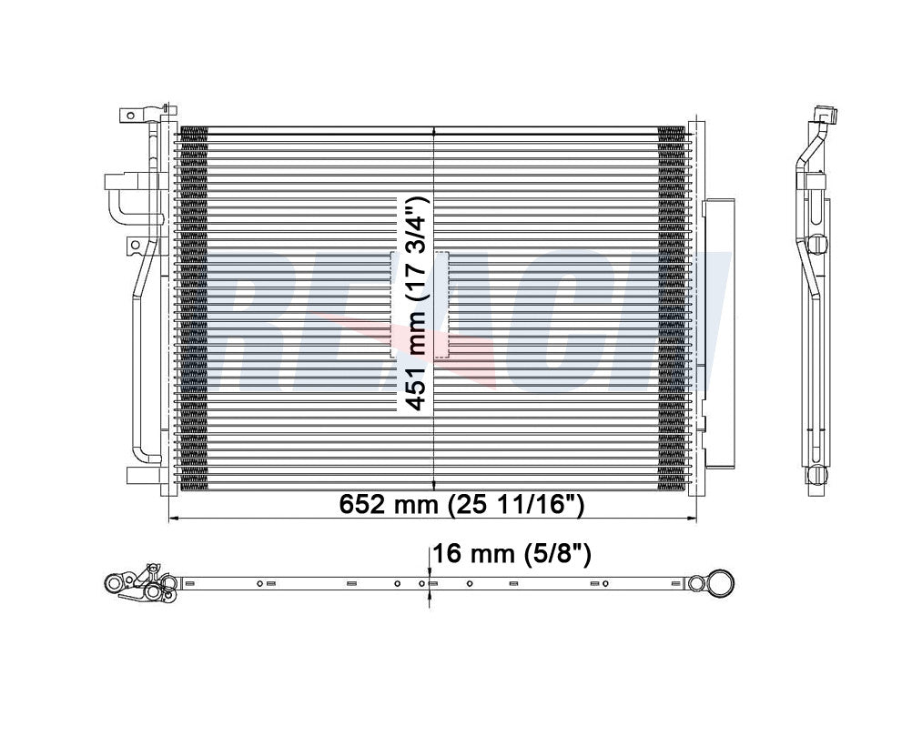 2009 SATURN VUE 3.6 L CONDENSER REA31-3687P