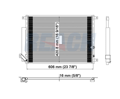 2013 CADILLAC CTS 3.6 L CONDENSER REA31-3688P