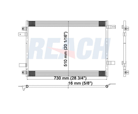 2008 FORD F-450 SUPER DUTY 6.8 L CONDENSER REA31-3691P