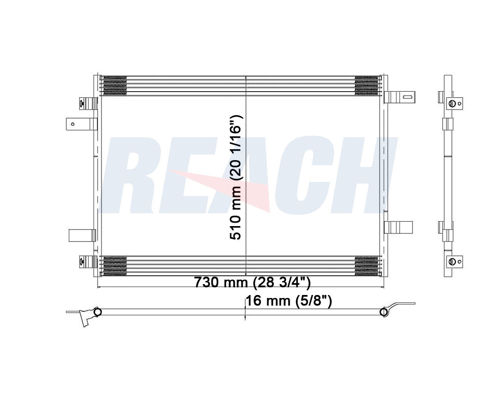2008 FORD F-350 SUPER DUTY 6.8 L CONDENSER REA31-3691P