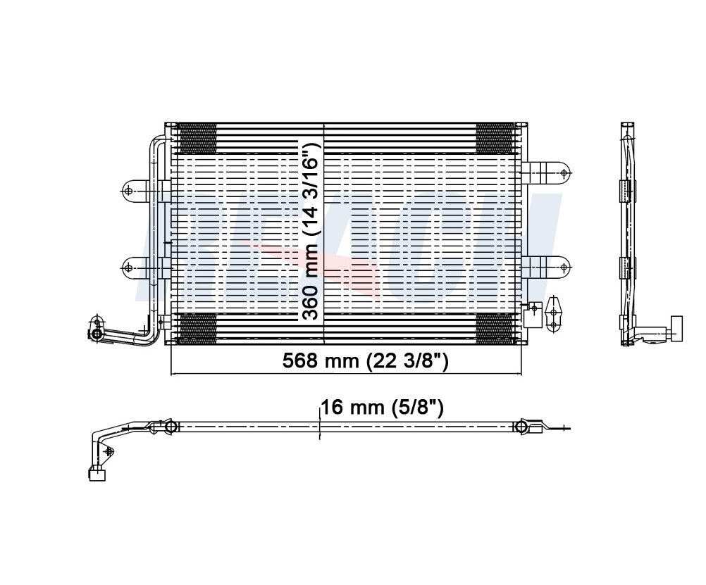 2013 VOLKSWAGEN BEETLE 2.5 L CONDENSER REA31-3692P