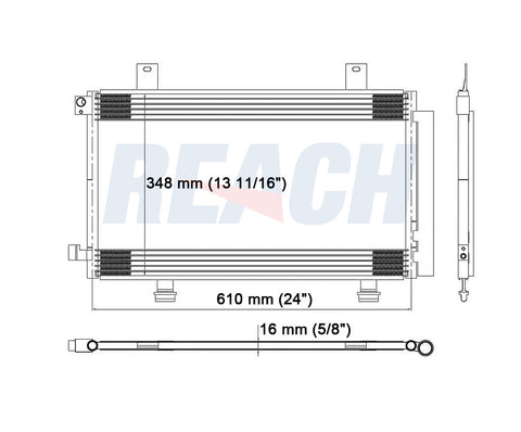 2010 SUZUKI SX4 2.0 L CONDENSER REA31-3693P