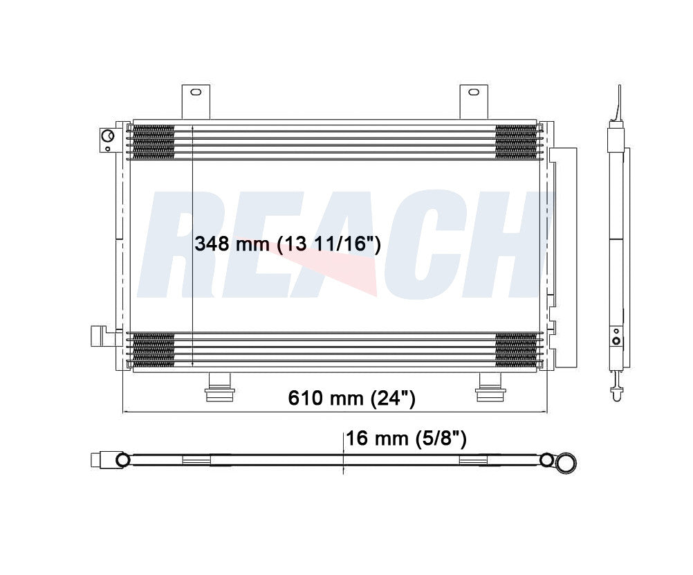 2007 SUZUKI SX4 2.0 L CONDENSER REA31-3693P