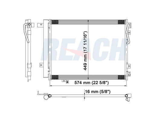 2007 KIA SORENTO 3.8 L CONDENSER REA31-3695P