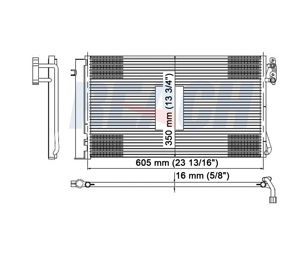 2012 BMW 335I XDRIVE 3.0 L CONDENSER REA31-3739P