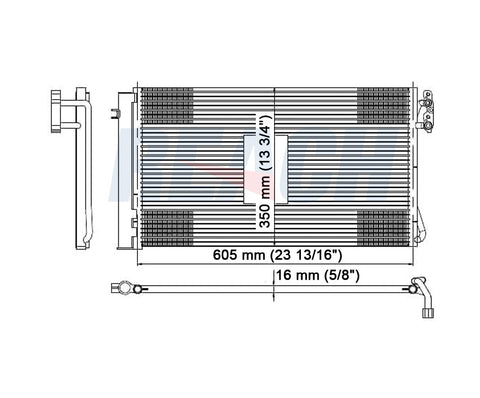 2011 BMW 135I 3.0 L CONDENSER REA31-3739P