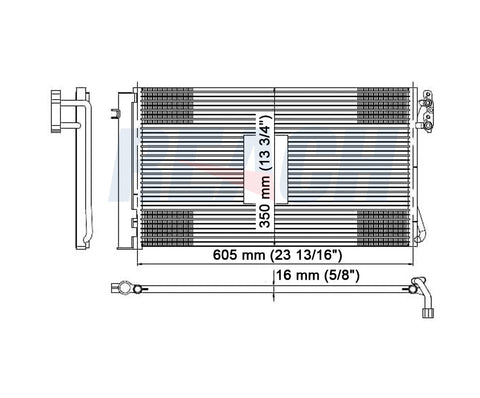 2008 BMW 335XI 3.0 L CONDENSER REA31-3739P