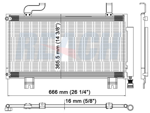 2010 ACURA TSX 2.4 L CONDENSER REA31-3767P