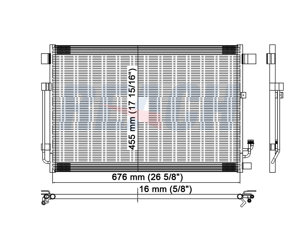 2012 NISSAN MURANO 3.5 L CONDENSER REA31-3774P