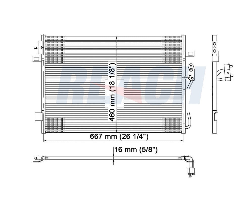 2011 DODGE JOURNEY 2.4 L CONDENSER REA31-3776P