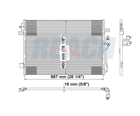 2009 DODGE JOURNEY 2.4 L CONDENSER REA31-3776P