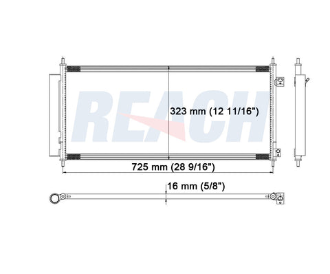 2010 HONDA FIT 1.5 L CONDENSER REA31-3783P