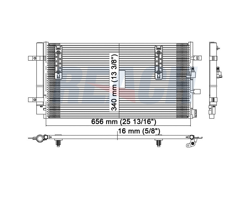 2010 AUDI A4 QUATTRO 3.2 L CONDENSER REA31-3868P