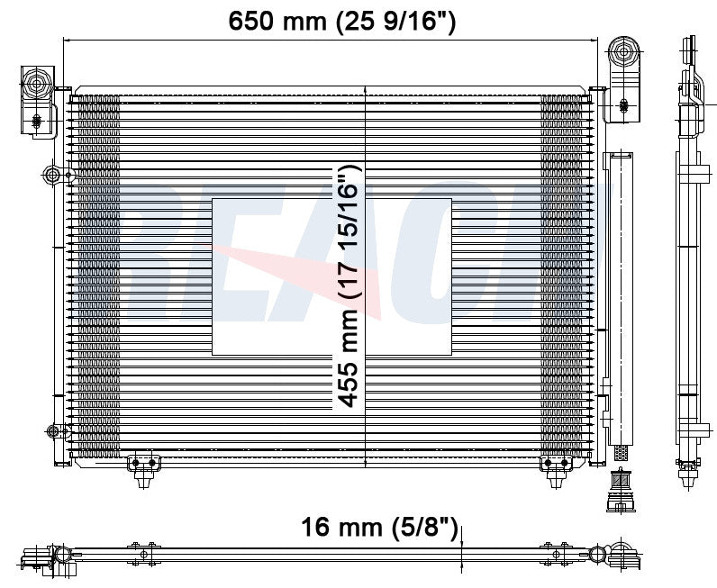 2004 MAZDA MPV 3.0 L CONDENSER REA31-4012P