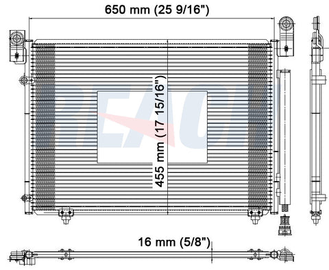 2004 MAZDA MPV 3.0 L CONDENSER REA31-4012P