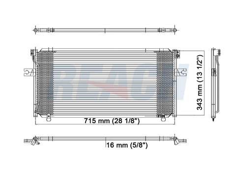 1994 NISSAN ALTIMA 2.4 L CONDENSER REA31-4447P