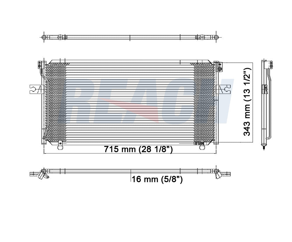 1993 NISSAN ALTIMA 2.4 L CONDENSER REA31-4447P