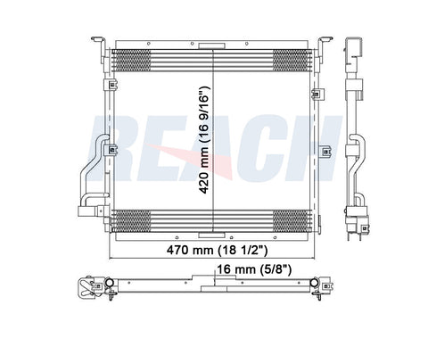 1995 BMW 318I 1.8 L CONDENSER REA31-4473P