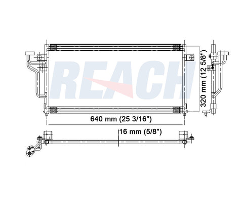 1993 DODGE COLT 1.5 L CONDENSER REA31-4538P