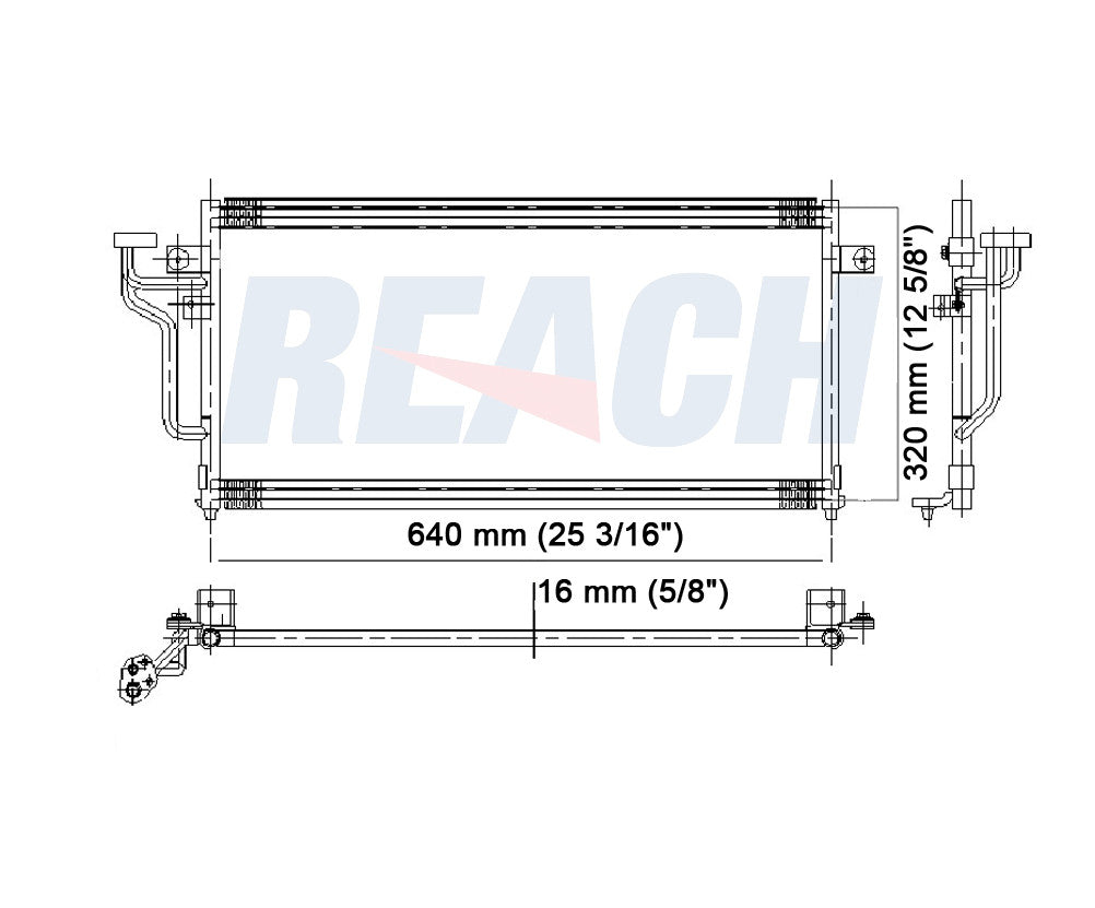 1993 EAGLE SUMMIT 1.8 L CONDENSER REA31-4538P
