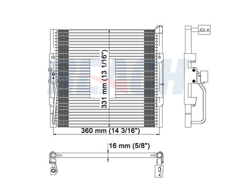 1994 HONDA CIVIC DEL SOL 1.5 L CONDENSER REA31-4540P