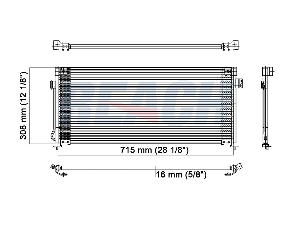 1997 SUBARU LEGACY 2.2 L CONDENSER REA31-4569P