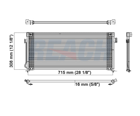 1995 SUBARU LEGACY 2.2 L CONDENSER REA31-4569P