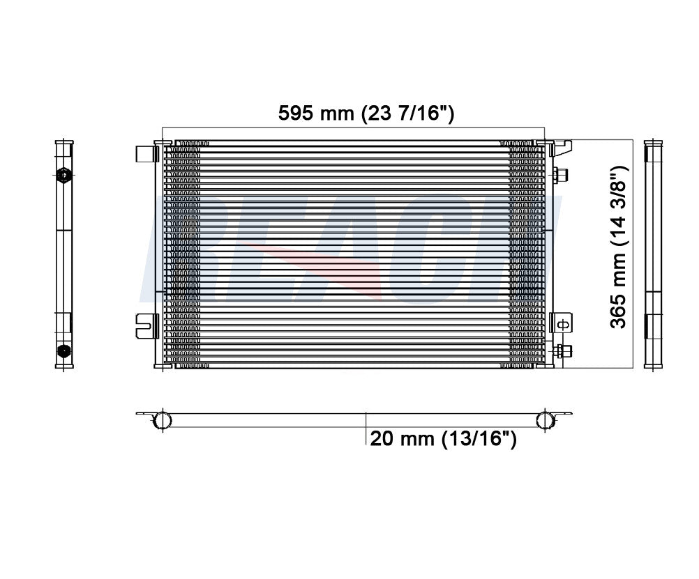 1994 SATURN SW2 1.9 L CONDENSER REA31-4586P