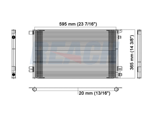 2002 SATURN SC1 1.9 L CONDENSER REA31-4586P