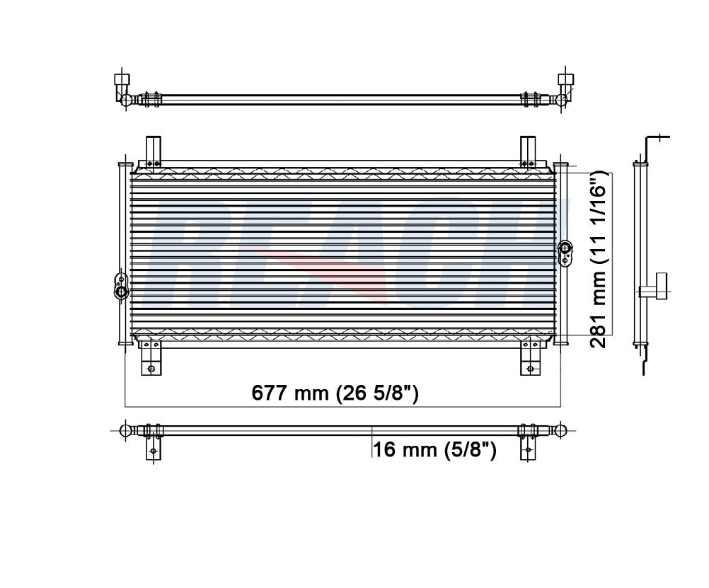 1999 DODGE NEON 2.0 L CONDENSER REA31-4602P