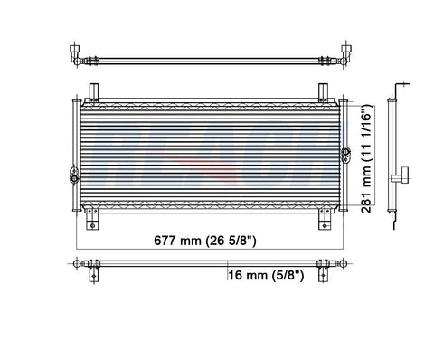 1995 PLYMOUTH NEON 2.0 L CONDENSER REA31-4602P