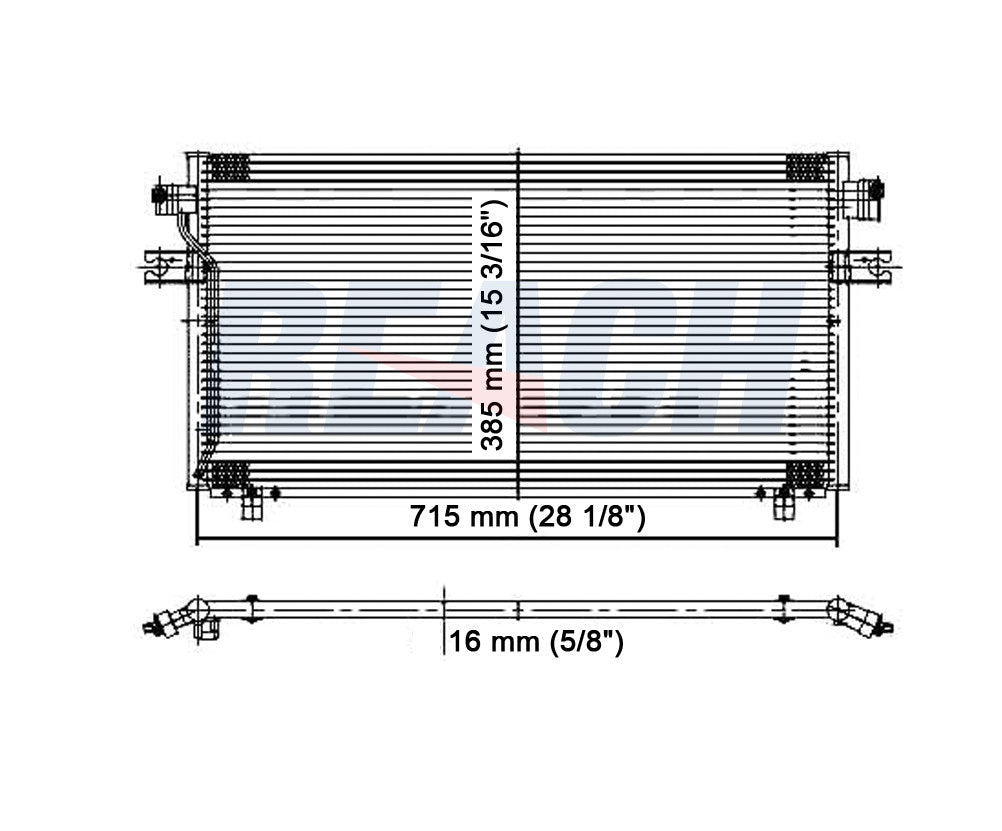 1995 NISSAN MAXIMA 3.0 L CONDENSER REA31-4605P