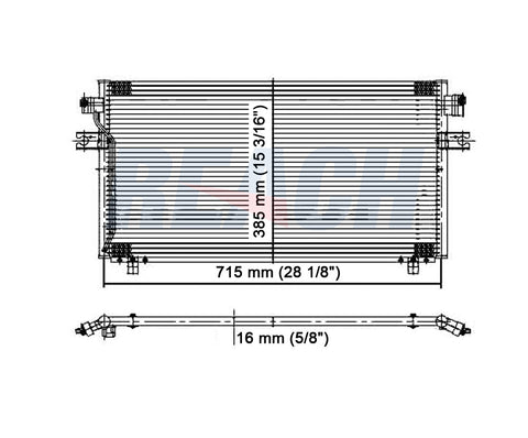 1995 NISSAN MAXIMA 3.0 L CONDENSER REA31-4605P
