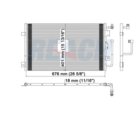 1997 CHEVROLET CAVALIER 2.4 L CONDENSER REA31-4612P