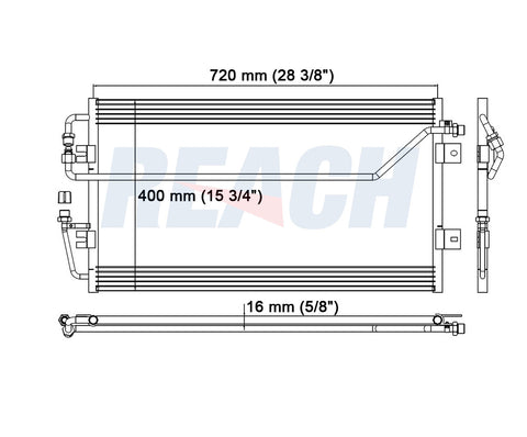 2002 GMC SAFARI 4.3 L CONDENSER REA31-4622P