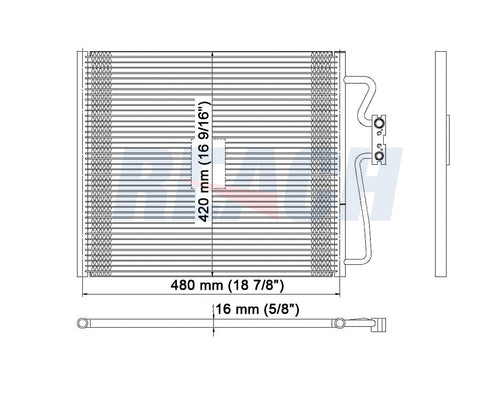 1995 BMW 740IL 4.0 L CONDENSER REA31-4658P
