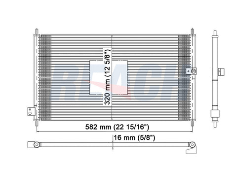 1995 HONDA ACCORD 2.2 L CONDENSER REA31-4660P