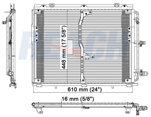 1993 MERCEDES-BENZ 500SEC 5.0 L CONDENSER REA31-4692P