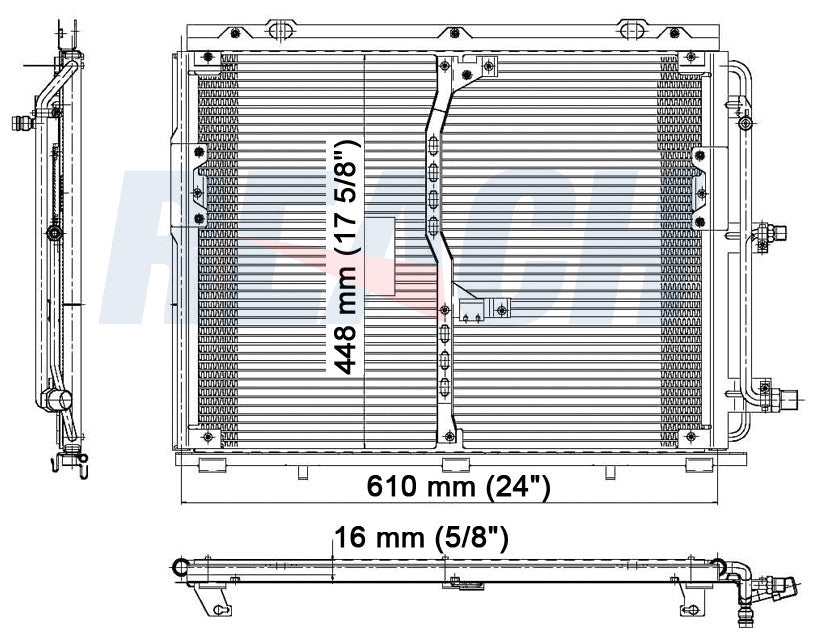 1993 MERCEDES-BENZ 300SE 3.2 L CONDENSER REA31-4692P