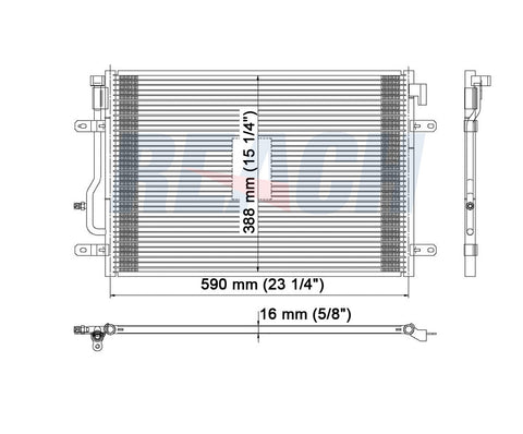 2003 AUDI A4 1.8 L CONDENSER REA31-4702P