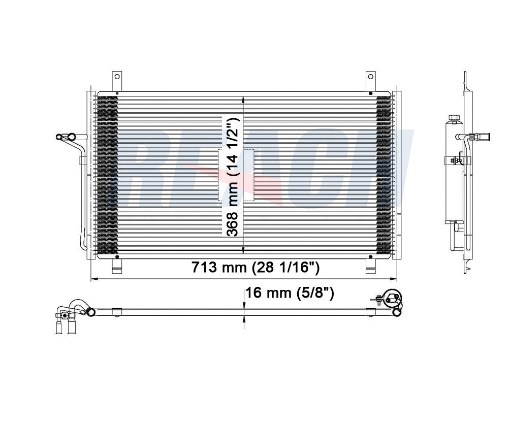 2003 NISSAN 350Z 3.5 L CONDENSER REA31-4707P