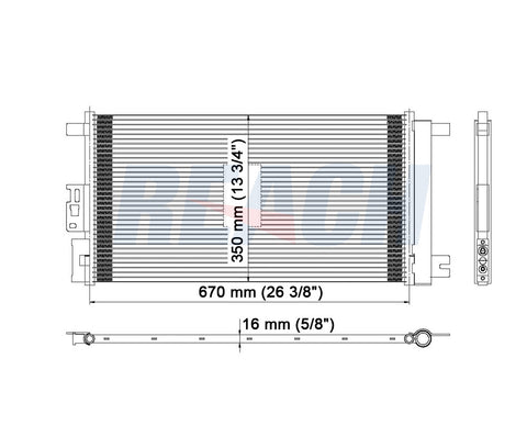 2004 SATURN ION 2.2 L CONDENSER REA31-4718P
