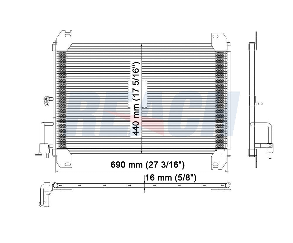 2009 SAAB 9-7X 6.0 L CONDENSER REA31-4719P