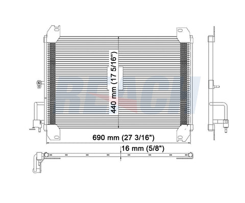 2009 SAAB 9-7X 6.0 L CONDENSER REA31-4719P