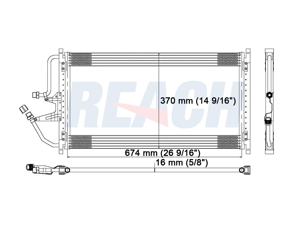 1996 CHEVROLET C2500 7.4 L CONDENSER REA31-4720P