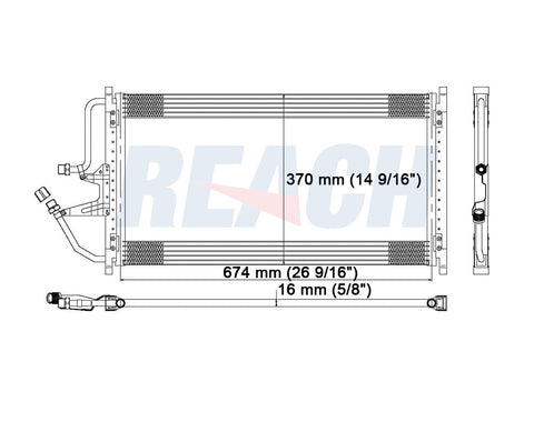 1998 CHEVROLET K1500 4.3 L CONDENSER REA31-4720P